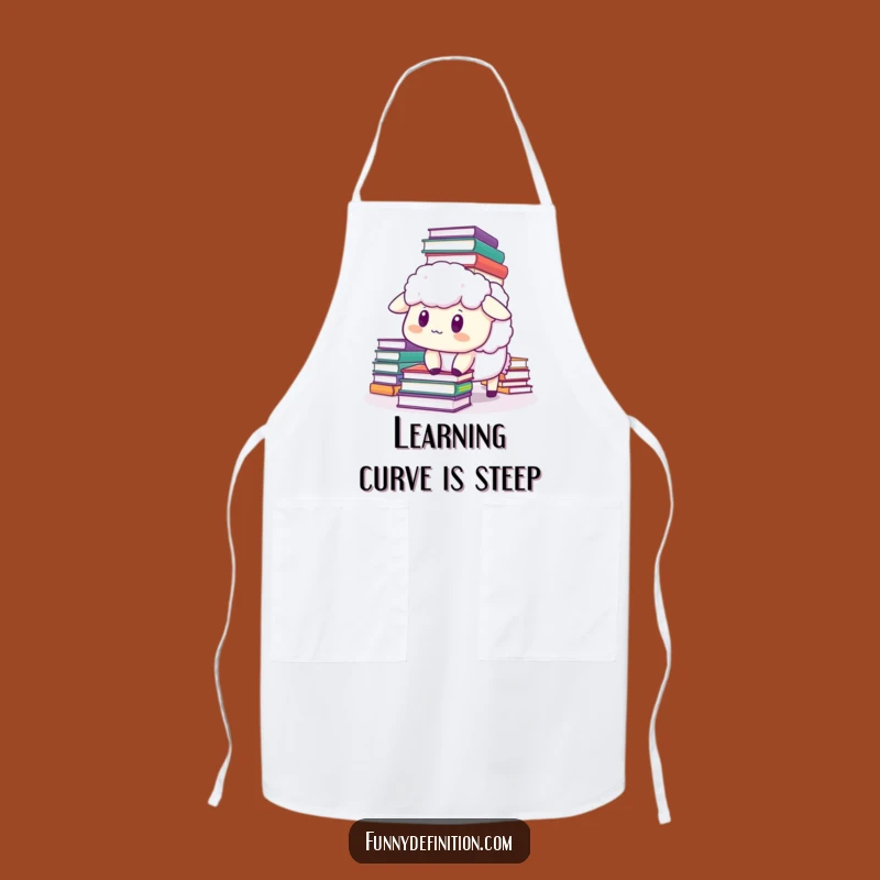 Funny Sheep Book Lover Apron - Hilarious Cooking & Reading Gift