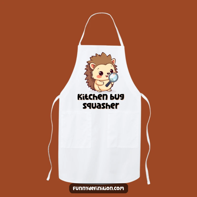 Funny Hedgehog Debugging Apron - Hilarious Programmer Kitchen Gift