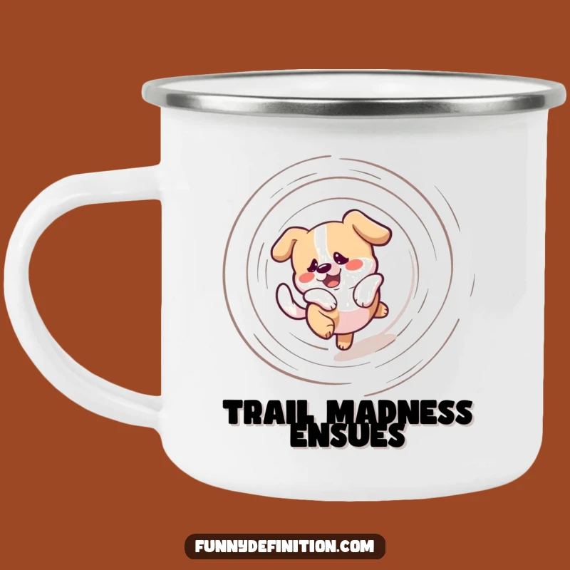 Funny Dog Tail Camping Mug: Adventure Fuel with Dizzying Fun Gift