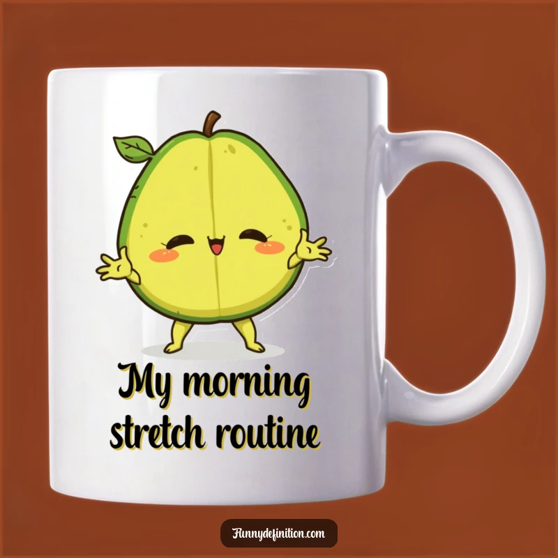 Funny Avocado Split Mug: Hilarious Confident Fruit for a Perfect Quirky Gift