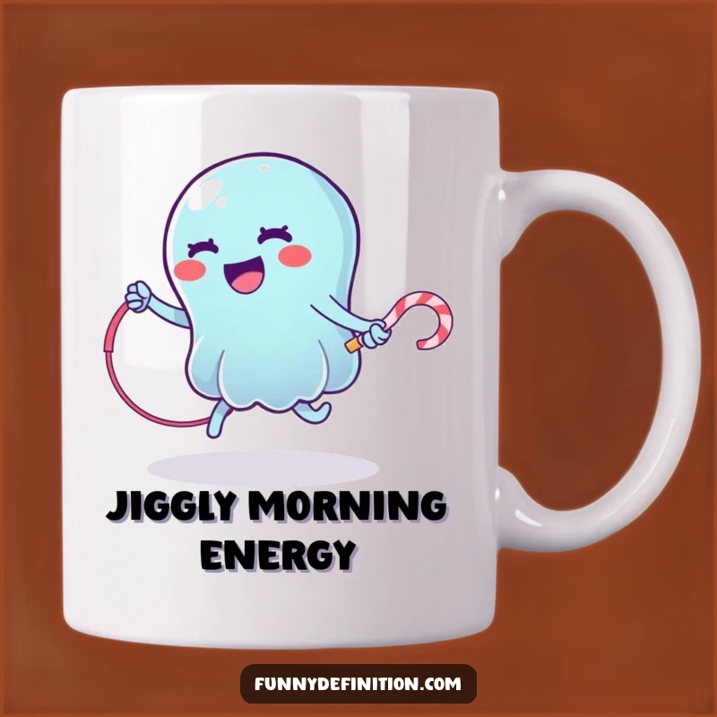 Wobbly Jelly Jump Rope Funny Mug - Hilarious Dessert Gag Gift!