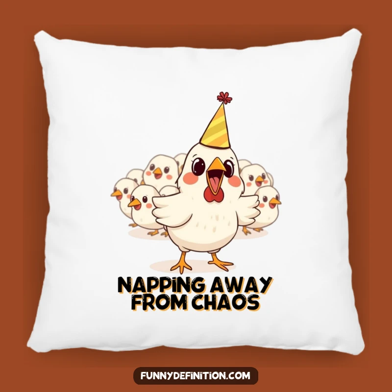 Funny Chicken Party Pillow: Cozy Comfort with Hilarious Charm Gift