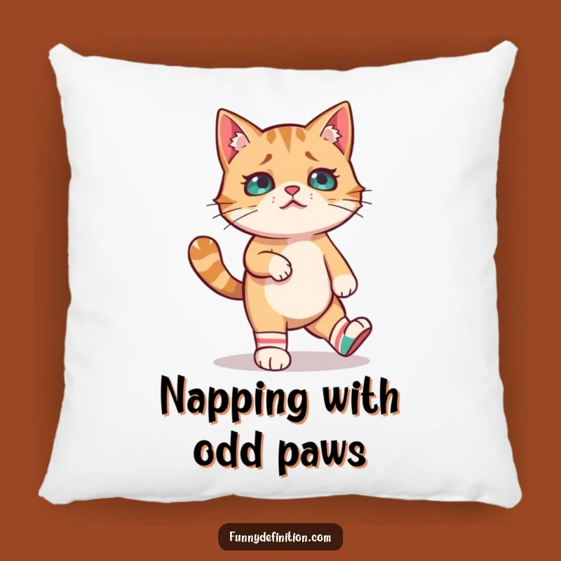 Funny Cat Socks Pillow: Cozy Comfort with Feline Charms Gift