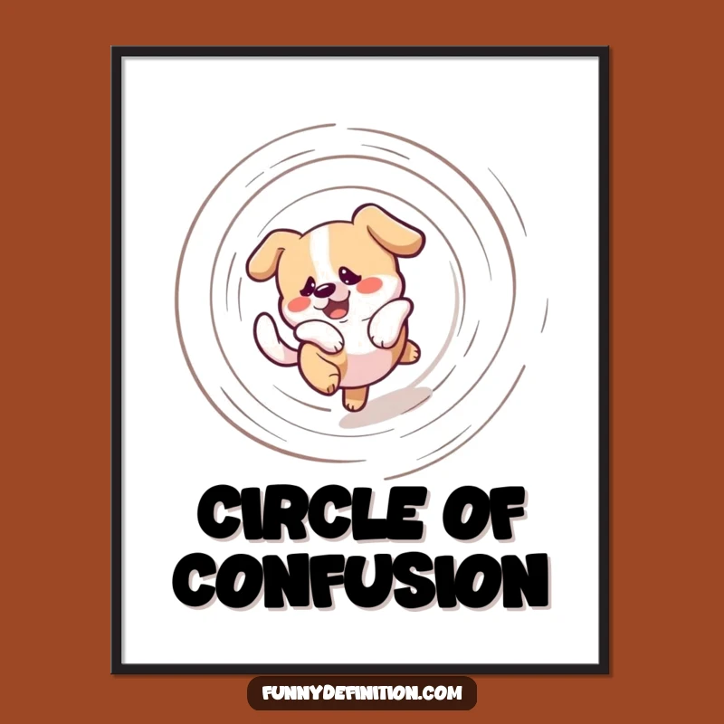 Funny Dog Tail Digital Art: Instant Whimsy for Your Walls Gift