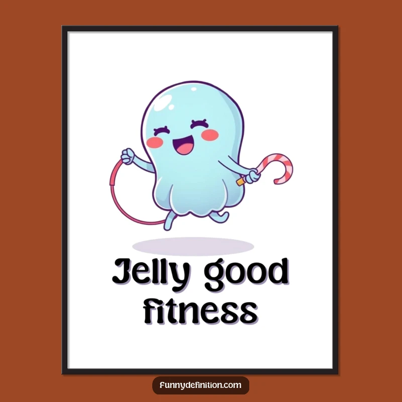 Wobbly Jelly Jump Rope Funny Poster - Sweet Wall Art!