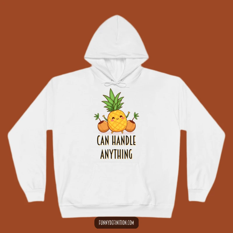 Funny Pineapple Juggling Hoodie: Cozy Tropical Vibes and Fun