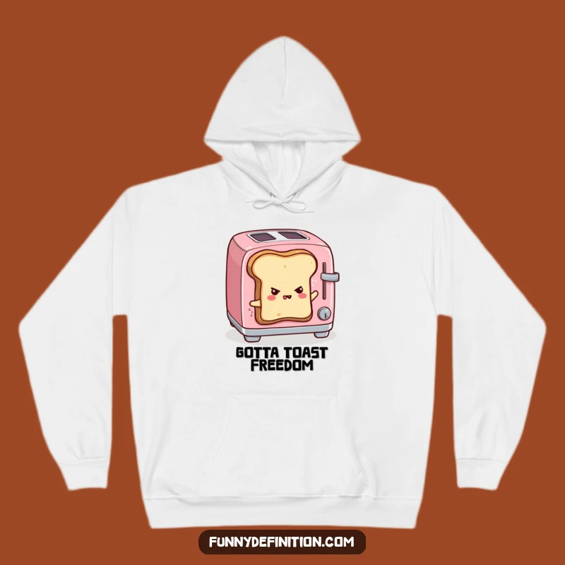 Cozy Toast Escape Hoodie - Warm Up with Funny Breakfast Vibes!