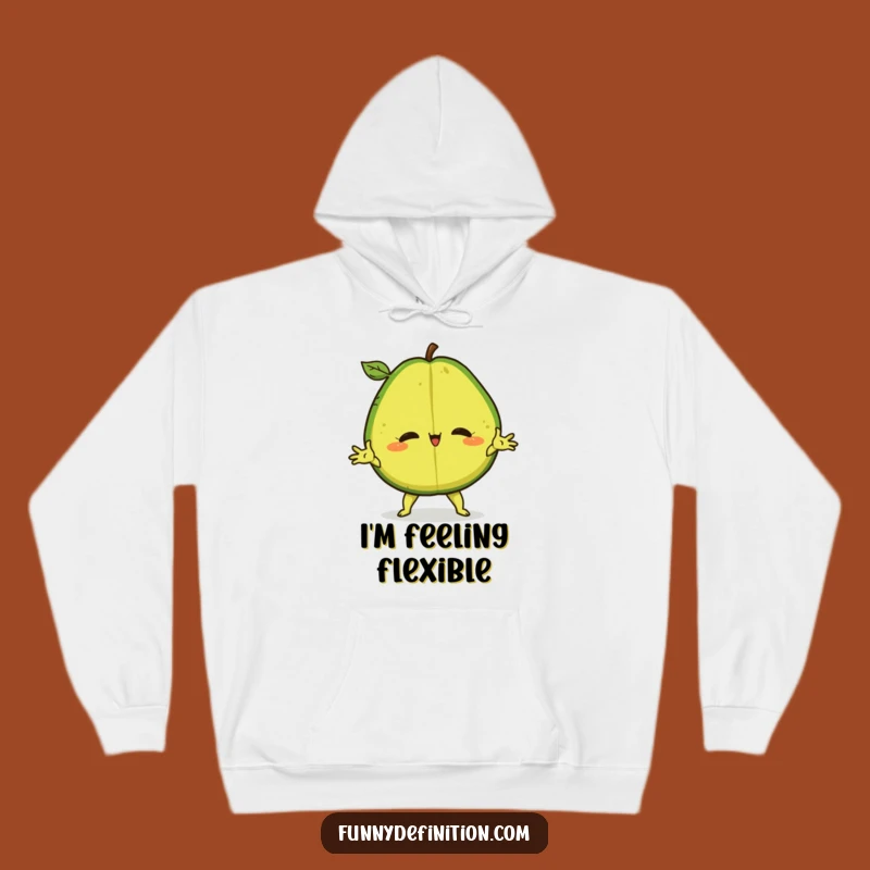 Funny Avocado Split Hoodie: Cozy Confident Fruit Wear for a Hilarious Gift