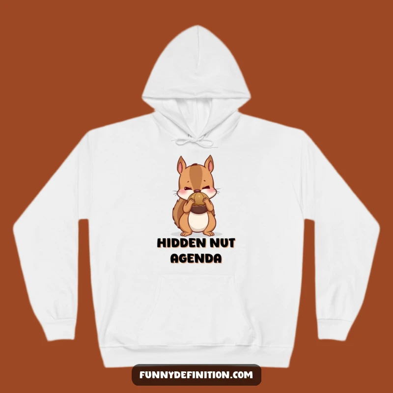 Funny Nervous Squirrel Hoodie - Cozy Hoarder Humor Gift