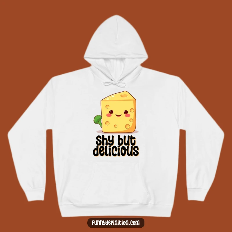 Funny Shy Broccoli Cheese Hoodie: Cozy Veggie Hugs and Laughter