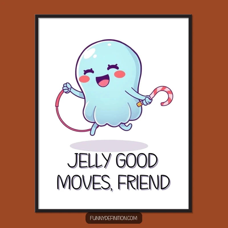 Funny Free Printable Wall Art: Wobbly Jelly Jump, Your Hilarious Downloadable Decor!