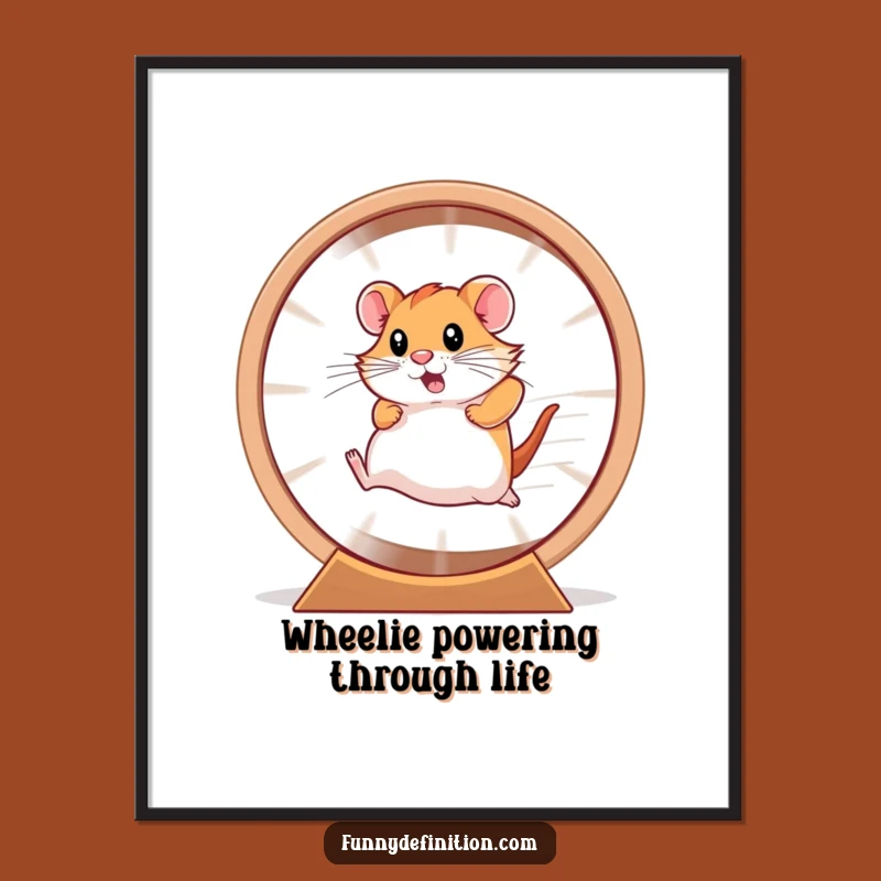 Free Printable Wall Art: Fast Hamster Speed Downloadable Home Decor