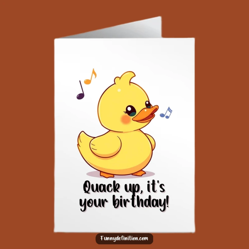 Free Printable Funny Rubber Duck Birthday Card - Humorous Downloadable Gift
