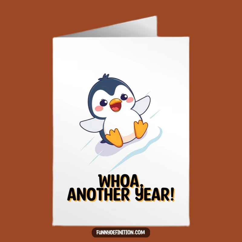 Free Printable Penguin Birthday Card: Funny Downloadable for a Wild Ride