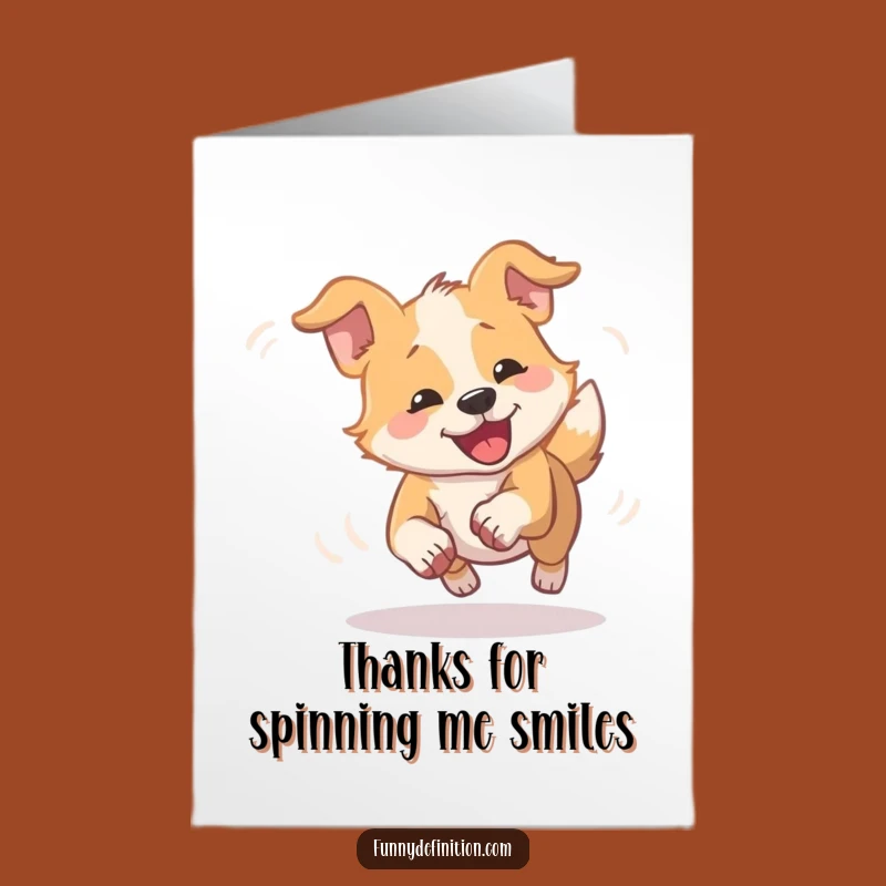 Free Printable Funny Dog Thanks Card: Dizzy Downloadable Gift of Gratitude!