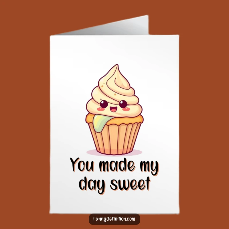 Free Printable Thank You Card: Cupcake's Rainbow Thanks - Funny Downloadable Gift