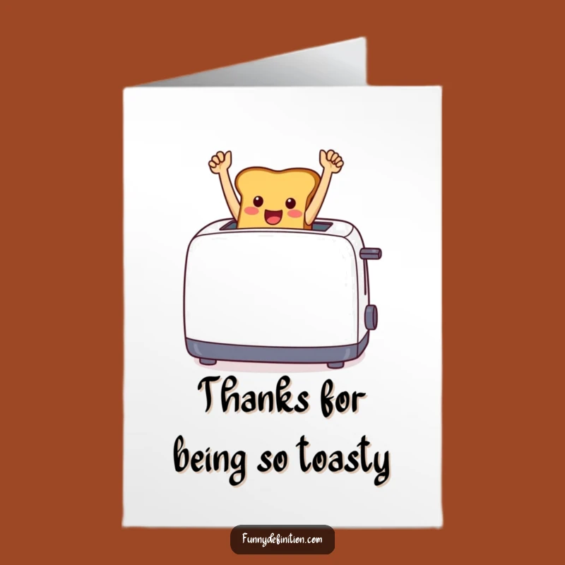Free Printable Thank You Card: Triumphant Toast Funny Downloadable Appreciation!