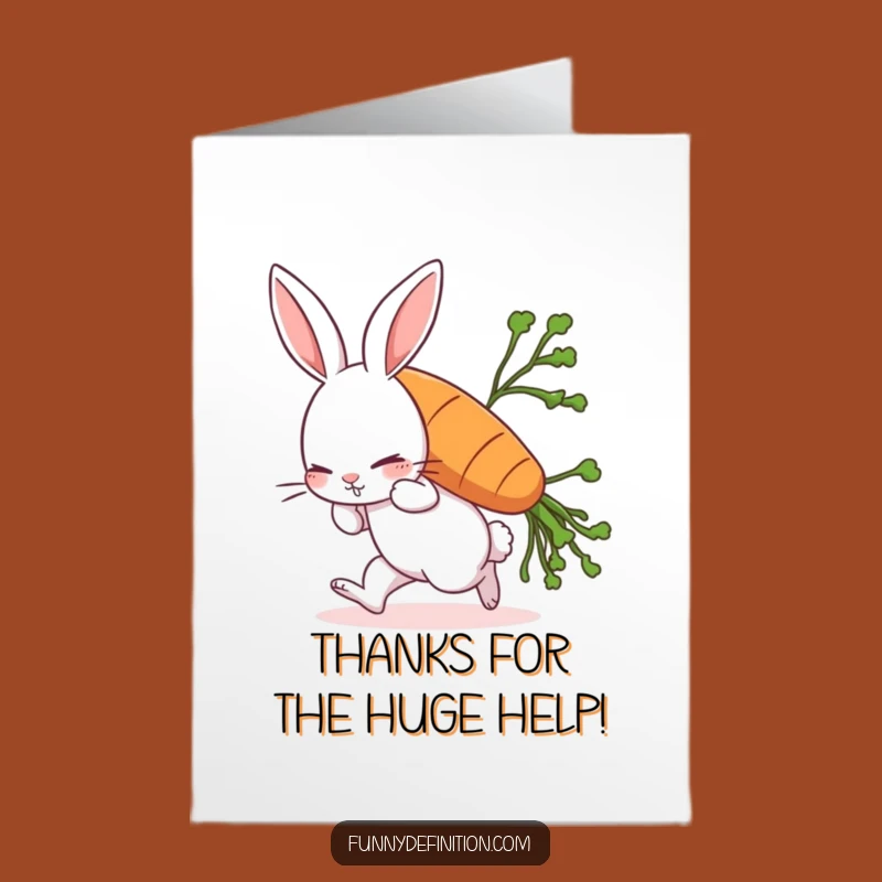Free Printable Thank You Card: Rabbit's Generous Gift Downloadable