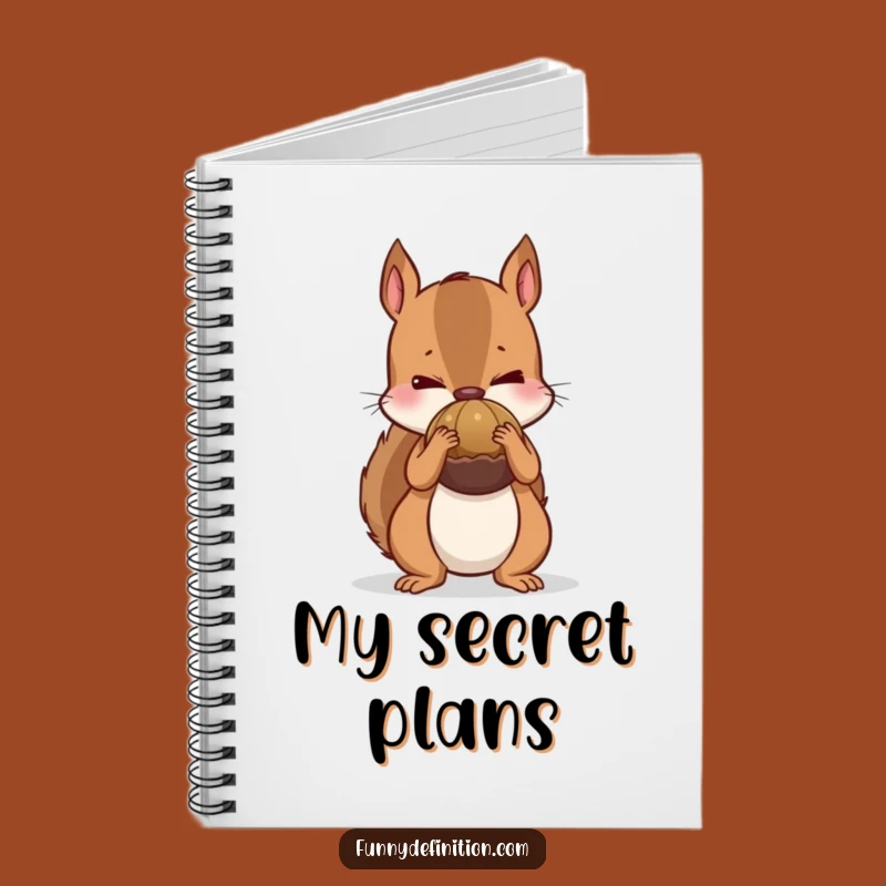 Funny Nervous Squirrel Notebook - Hilarious Journal for Stored Ideas