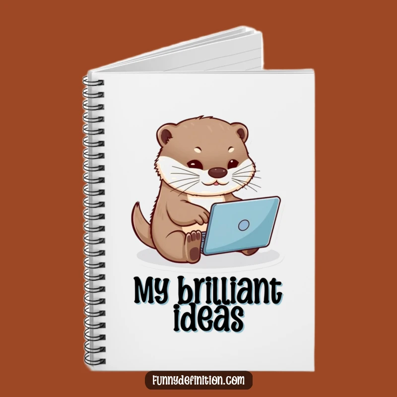 Funny Otter Typing Notebook: Organize Your Thoughts with Humor