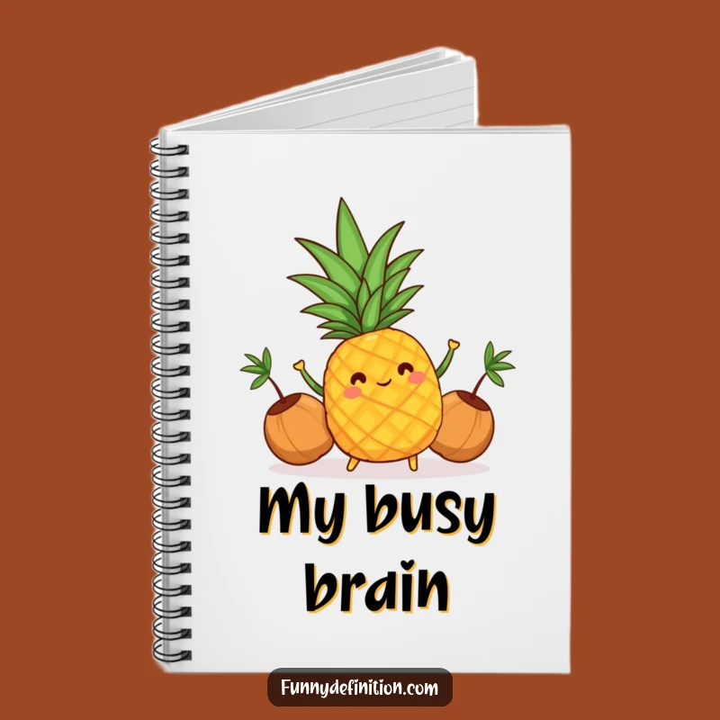 Funny Pineapple Juggling Notebook: Jot Down Tropical Ideas