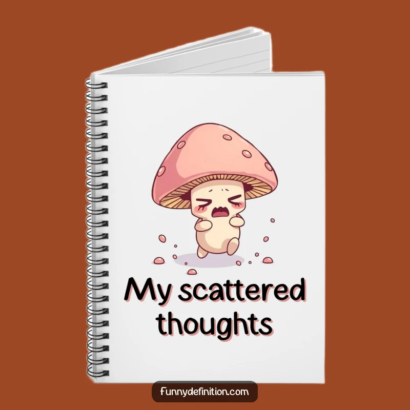 Funny Mushroom Notebook - Tripping Spore Character Fungi Journal Funny Gift