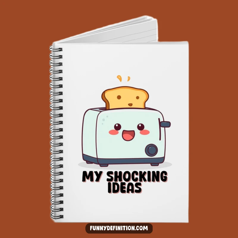 Funny Startled Toast Notebook - Hilarious Journal for Bright Ideas