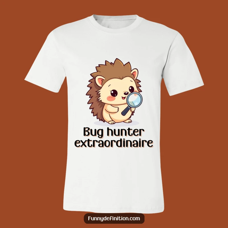 Funny Hedgehog Debugging T-Shirt - Hilarious Coder Tee Gift