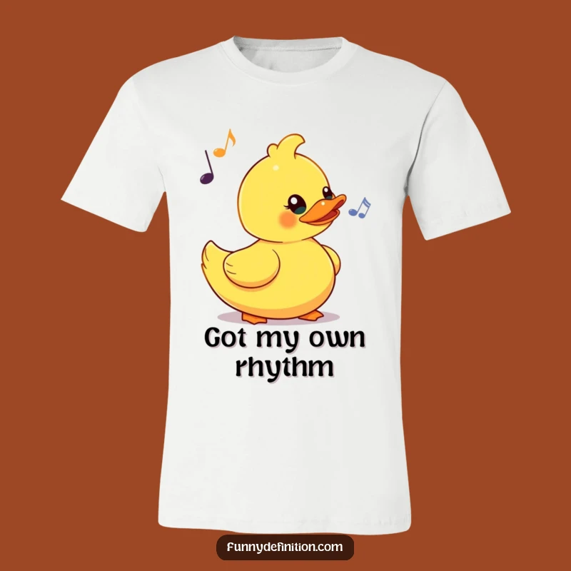 Funny Rubber Duck Bobbing T-Shirt - Comedic Bath Time Style