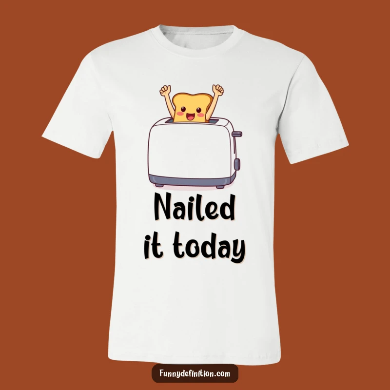 Funny Toast Triumph T-Shirt - Wear Your Breakfast Victory, Great Funny Gift