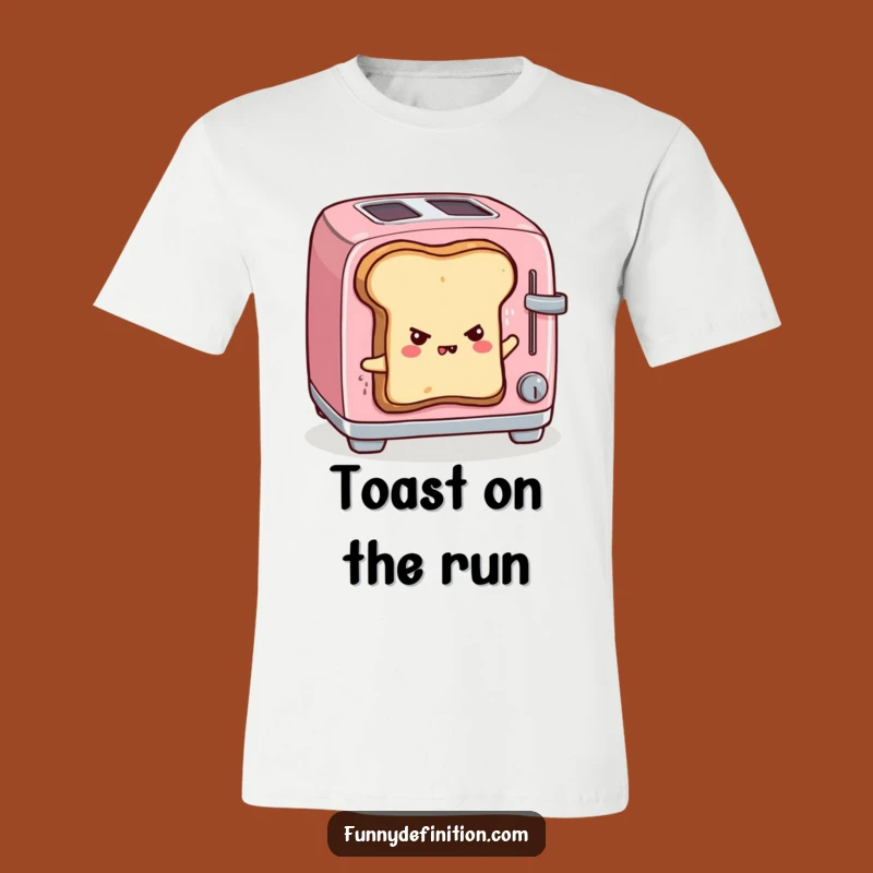 Funny Toast Escape T-Shirt - Bold Statement Breakfast Apparel!