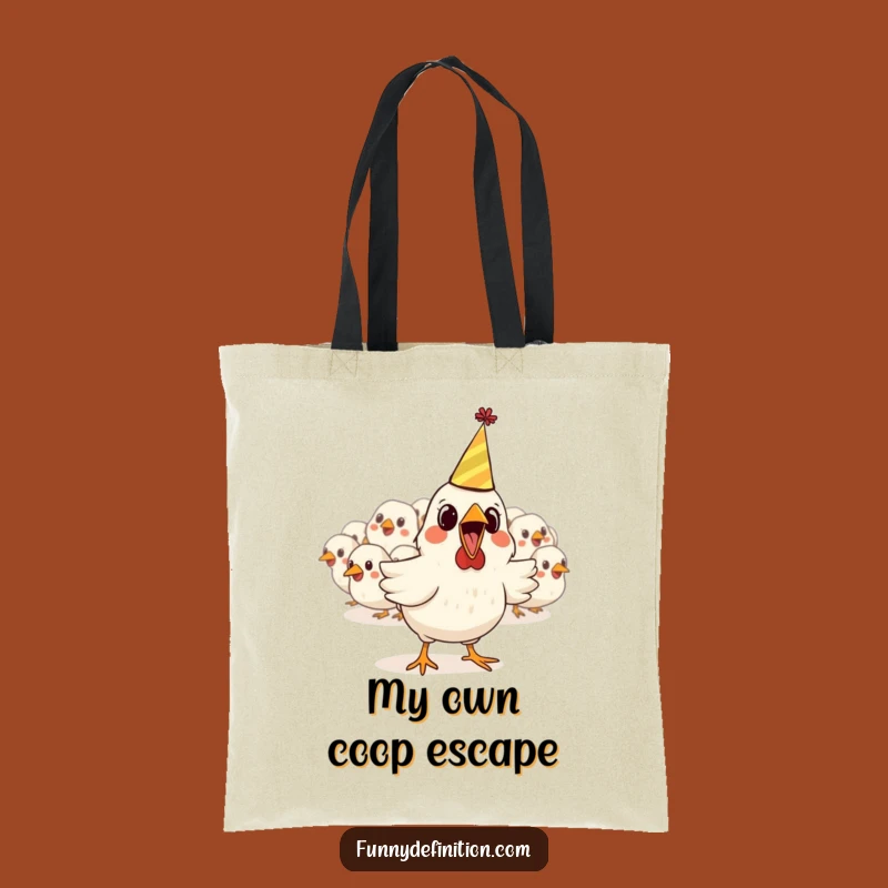 Funny Chicken Party Tote Bag: Carry Your Humor with This Hilarious Gift